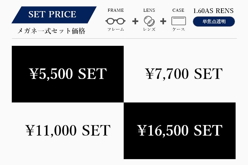 SET PRICE GLASSES